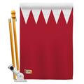 Cosa 28 x 40 in. Bahrain Flags of the World Nationality Impressions Decorative Vertical House Flag Set CO4132778